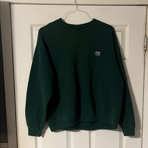 Vintage USA Crewneck Sweater in Deep Green